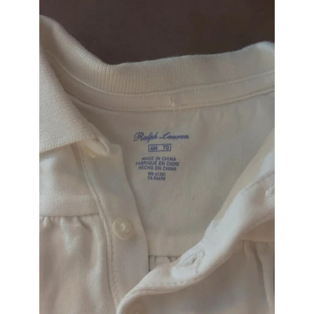 Ralph Lauren Baby Cotton Polo Bubble Romper size 6M